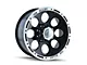 ION Wheels TYPE 174 Black Machined 6-Lug Wheel; 17x9; 0mm Offset (23-24 Colorado)