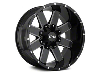 ION Wheels TYPE 141 Gloss Black Milled 5-Lug Wheel; 20x10; -19mm Offset (05-11 Dakota)