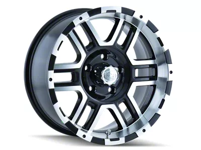 ION Wheels 179 Satin Black Machined 8-Lug Wheel; 17x9; 0mm Offset (06-08 RAM 1500 Mega Cab)