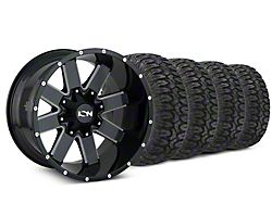 20x10 ION Wheels TYPE 141 & 33in Milestar Mud-Terrain Patagonia M/T Tire Package (09-18 RAM 1500)