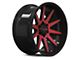 ION Wheels TYPE 143 Gloss Black with Red Machined 6-Lug Wheel; 20x10; -19mm Offset (19-24 RAM 1500)