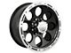 ION Wheels TYPE 174 Black Machined 6-Lug Wheel; 17x9; 0mm Offset (19-24 Sierra 1500)