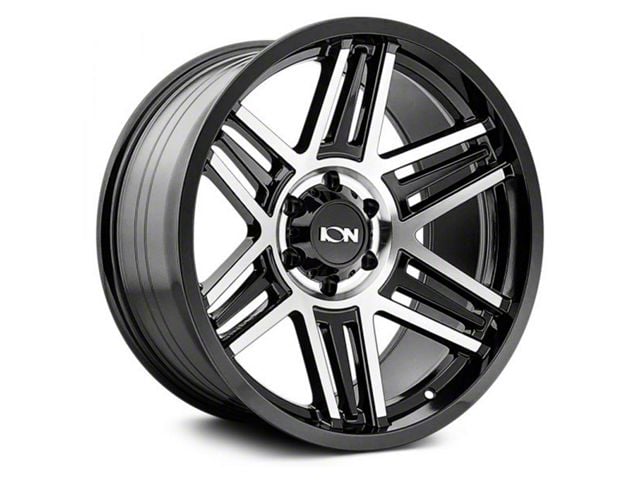 ION Wheels TYPE 147 Black Machined 8-Lug Wheel; 20x9; 0mm Offset (07-10 Sierra 3500 HD SRW)