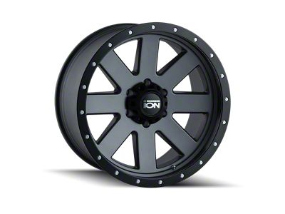 ION Wheels 134 Matte Gunmetal 6-Lug Wheel; 20x10; -19mm Offset (19-25 Silverado 1500)