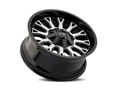 ION Wheels TYPE 152 Gloss Black Machined 8-Lug Wheel; 20x9; 0mm Offset (20-24 Silverado 2500 HD)