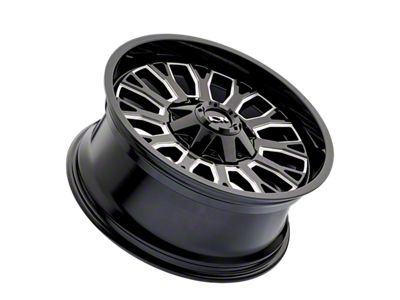 ION Wheels TYPE 152 Gloss Black Milled 8-Lug Wheel; 20x9; 0mm Offset (20-25 Silverado 2500 HD)