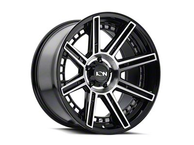ION Wheels TYPE 149 Black Machined 8-Lug Wheel; 20x9; -12mm Offset (20-24 Silverado 3500 HD SRW)