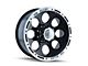 ION Wheels TYPE 174 Black Machined 6-Lug Wheel; 17x9; 0mm Offset (21-24 Tahoe)