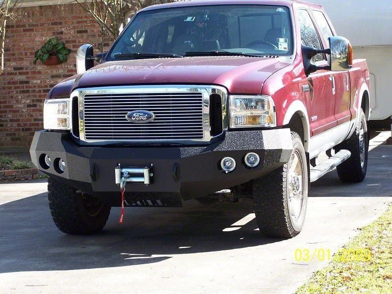 Iron Bull Bumpers Winch Front Bumper with Enforcer Grille Guard and 5 ...