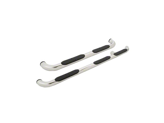 Iron Cross Automotive 3-Inch Round Tube Cab Length Side Step Bars; Stainless Steel (15-23 F-150 SuperCrew)
