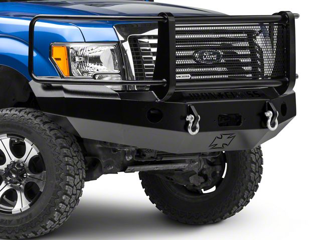 Iron Cross Automotive Heavy Duty Grille Guard Front Bumper; Gloss Black (09-14 F-150, Excluding Raptor)
