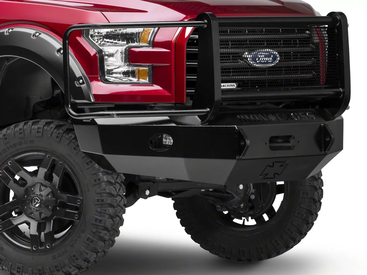 Iron Cross Automotive F150 Heavy Duty Grille Guard Front Bumper; Gloss Black 2441515 (1517 F