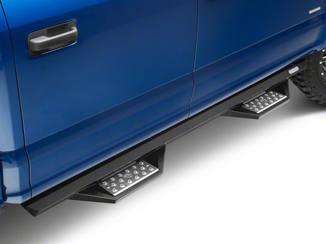 Iron Cross Automotive HD Side Step Bars; Gloss Black (15-23 F-150)