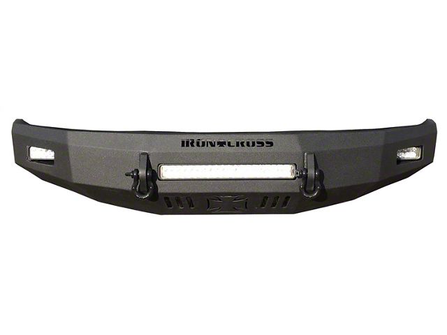 Iron Cross Automotive Low Profile Front Bumper; Gloss Black (14-15 Sierra 1500)