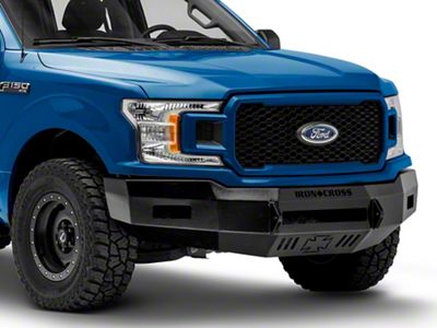 Iron Cross Automotive Low Profile Front Bumper; Gloss Black (18-20 F-150, Excluding Raptor)