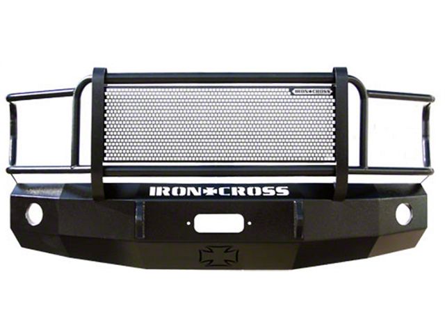 Iron Cross Automotive Heavy Duty Grille Guard Front Bumper; Gloss Black (13-18 RAM 1500, Excluding Rebel)