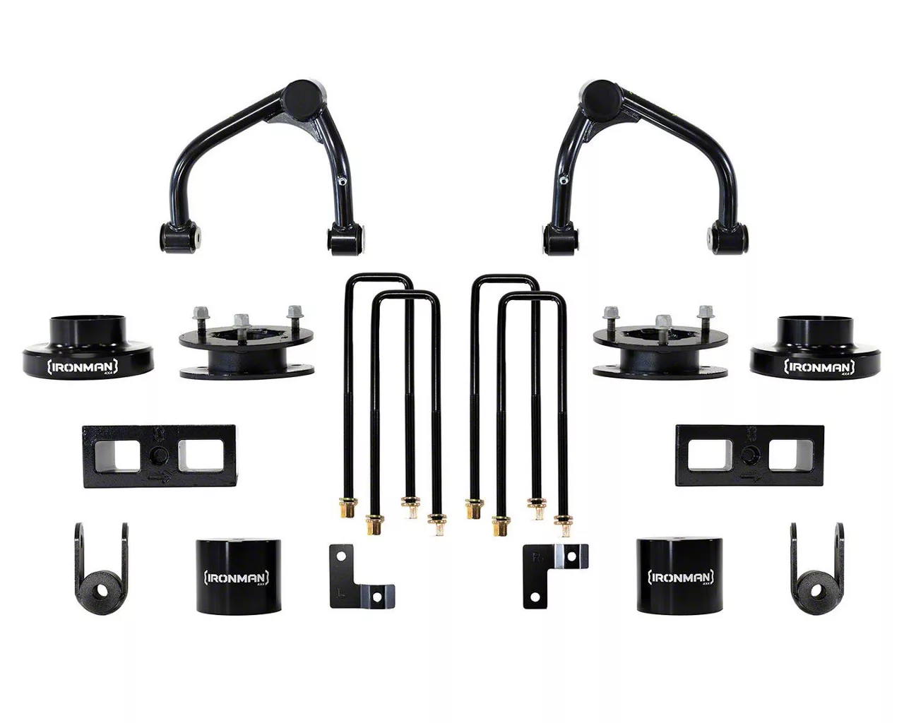 Coilover Leveling Kit IRONMAN 4X4 4-Inch Lift and Level Suspension Lift Kit 76-087-001-GM (19 ...