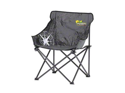 Ironman 4x4 Mid-Size Low-Back Camp Chair; Black/Grey