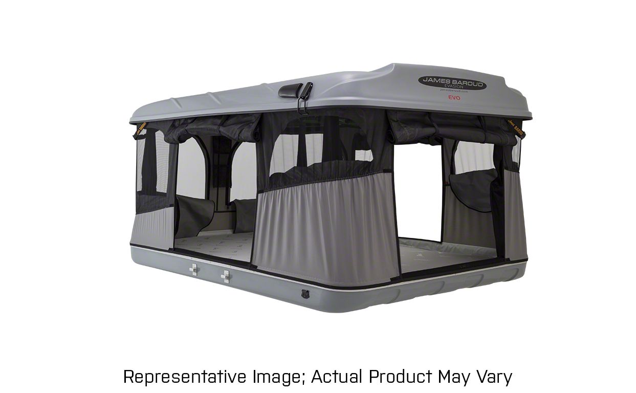 JAMES BAROUD RAM 1500 Evasion Roof Top Tent; Medium; White JAM465200W
