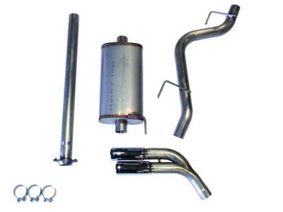 JBA Single Exhaust System with Chrome Tips; Side Exit (15-20 2.7L EcoBoost F-150)