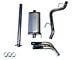 JBA Single Exhaust System with Chrome Tips; Side Exit (18-20 3.3L F-150)