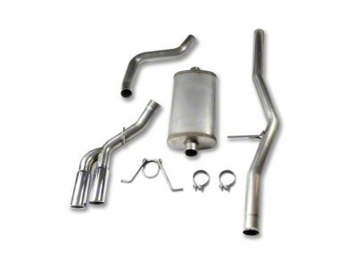 JBA Single Exhaust System with Chrome Tips; Side Exit (04-18 4.3L Silverado 1500)