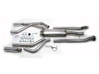 JBA Dual Exhaust System with Chrome Tips; Rear Exit (04-13 4.8L Sierra 1500)