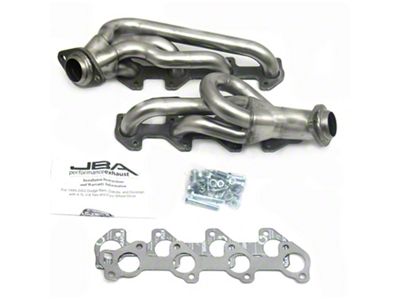 JBA 1-1/2-Inch Shorty Headers; Natural (00-03 4.7L Dakota)