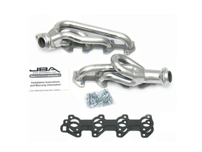 JBA 1-1/2-Inch Shorty Headers; Silver Ceramic (00-03 4.7L Dakota)