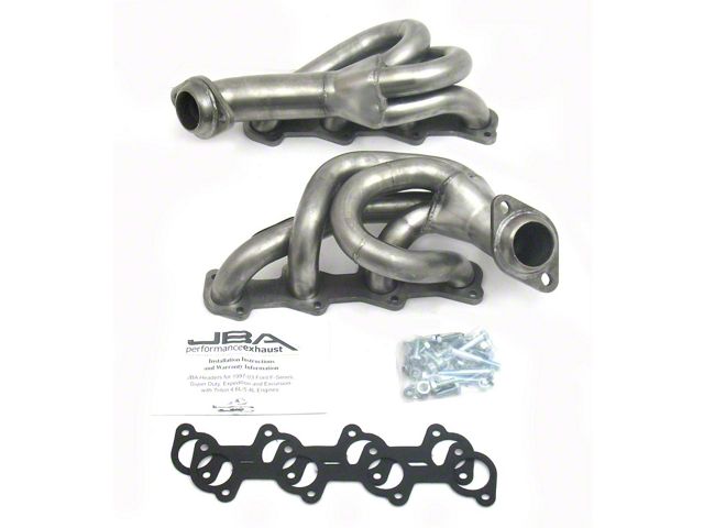 JBA 1-1/2-Inch Shorty Headers; Silver Ceramic (99-03 F-150 Lightning)