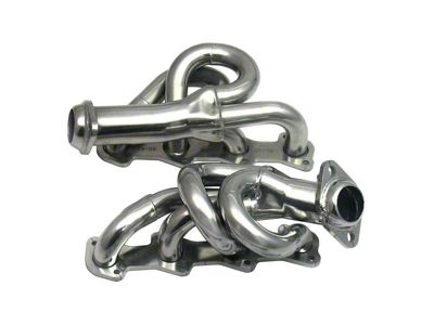 JBA 1-1/2-Inch Shorty Headers; Silver Ceramic (97-03 4.6L F-150)