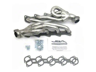 JBA 1-1/2-Inch Shorty Headers; Natural (99-04 6.8L F-250 Super Duty w/o EGR)