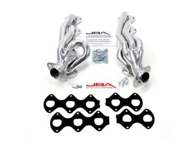 JBA 1-5/8-Inch Shorty Headers; Silver Ceramic (05-10 6.8L F-350 Super Duty w/o EGR)