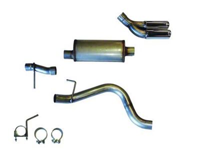 JBA 2.50-Inch Single Exhaust System with Polished Tips; Side Exit (19-23 Ranger)