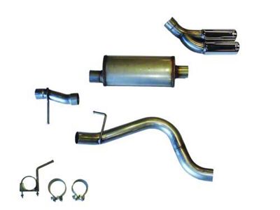 JBA 3-Inch Single Exhaust System with Polished Tips; Side Exit (19-23 Ranger)