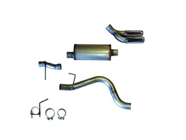 JBA 3-Inch Single Exhaust System with Polished Tips; Side Exit (19-23 Ranger)