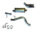 JBA 3-Inch Single Exhaust System with Polished Tips; Side Exit (19-23 Ranger)