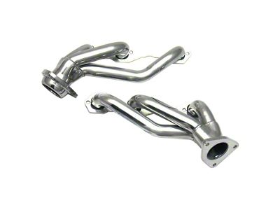 JBA 1-1/2-Inch Shorty Headers; Silver Ceramic (03-13 4.3L Sierra 1500)