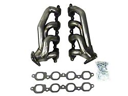 JBA 1-5/8-Inch Shorty Headers; Natural (19-25 V8 Sierra 1500)