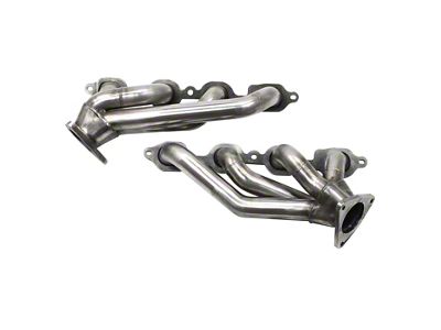 JBA 1-5/8-Inch Shorty Headers; Natural (99-01 4.8L, 5.3L Sierra 1500)