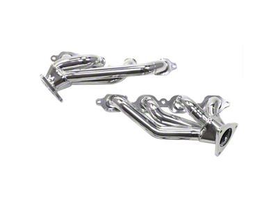 JBA 1-5/8-Inch Shorty Headers; Silver Ceramic (14-18 V8 Sierra 1500)