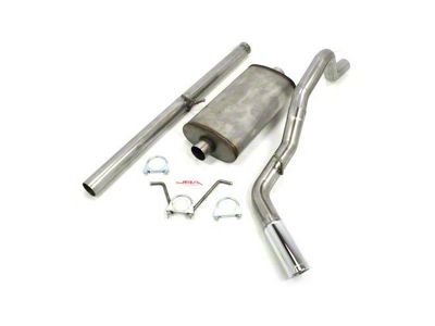 JBA Dual Exhaust System with Chrome Tips; Rear Exit (19-25 5.3L Sierra 1500 w/ Factory Dual Exhaust)