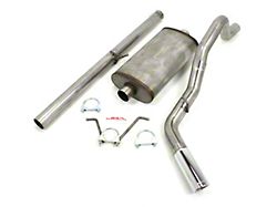 JBA Single Exhaust System with Chrome Tip; Side Exit (14-18 5.3L Sierra 1500)