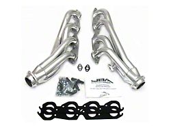 JBA 1-3/4-Inch Shorty Headers; Silver Ceramic (01-03 8.1L Sierra 2500 HD w/o Air Injection)