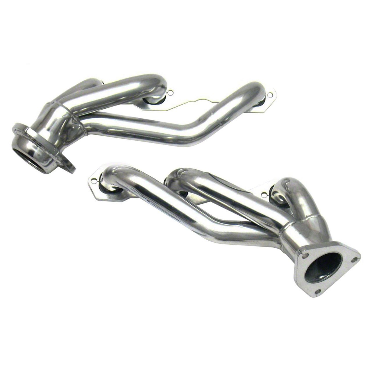 JBA Shorty Headers 1683SJS – Stainless Steel 1-3/4" For 2015-16 Ford Truck 5.0L, Silver Ceramic Coated – 1 Pair