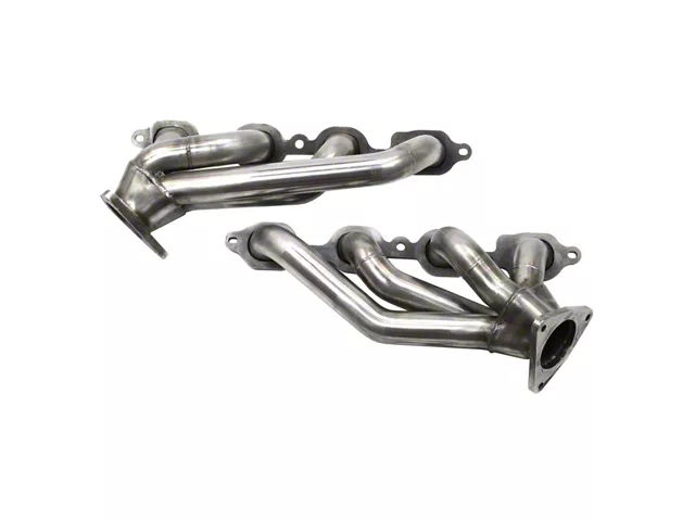 JBA 1-5/8-Inch Shorty Headers; Natural (14-18 V8 Silverado 1500)