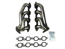 JBA 1-5/8-Inch Shorty Headers; Natural (19-24 V8 Silverado 1500)