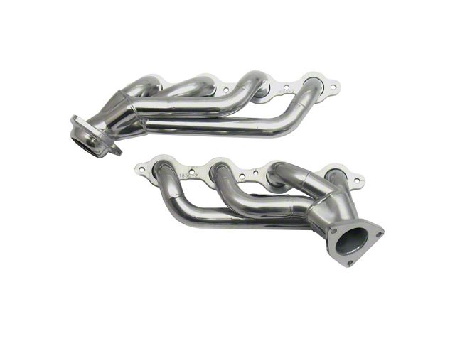 JBA 1-5/8-Inch Shorty Headers; Silver Ceramic (02-06 4.8L, 5.3L Silverado 1500; 07-13 V8 Silverado 1500)