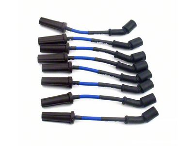 JBA 8mm Ignition Wires; Blue (14-18 6.2L Silverado 1500)