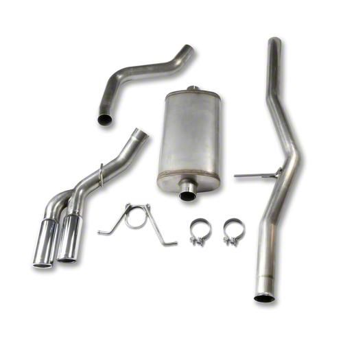 JBA Silverado 1500 Single Exhaust System with Chrome Tips; Side Exit 30